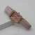 Fashionable Ins Style Rectangular Diamond-Embedded Simple Belt Women's Watch Simple Student Fashion Watch Quartz Watch