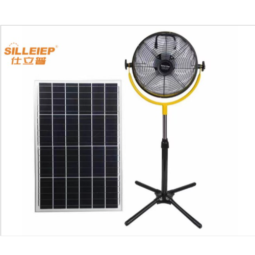 shili puzhao ming-inch solar floor fan household fan digital button usb charging interface