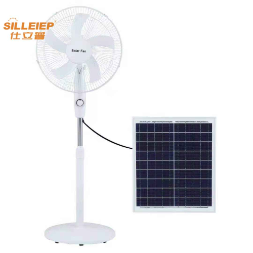 shili puzhao ming 16-inch solar fan household floor electric fan 3 gear can be used for 5-6 hours