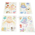 Korean-Style Multi-Pattern Cartoon Transparent Sticker 4-in Portable Sticker Set Children's DIY Material Hand Account Stickers KL-M