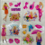 CY-CD Barbie 100 Pieces Hand Ledger Sticker Gift Box Cartoon Hand Account Stickers Pet Stickers Children Stationery Stickers Wholesale