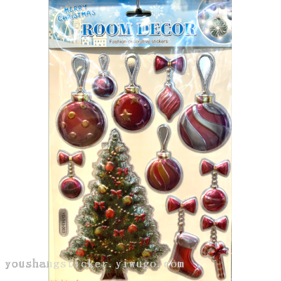 Factory Direct Sales Foreign Trade Exclusive for Christmas Decorative Sticker