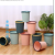 Plastic Trash Can Household Creative Simple Large Bathroom Kitchen Clamping Ring Trash Can Living Room Open Trash Can