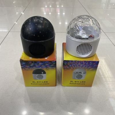 Bluetooth Audio Stage Lights Starry Sky Projection Lamp Crystal Magic Ball Car Ambience Light USB Night Light 5V