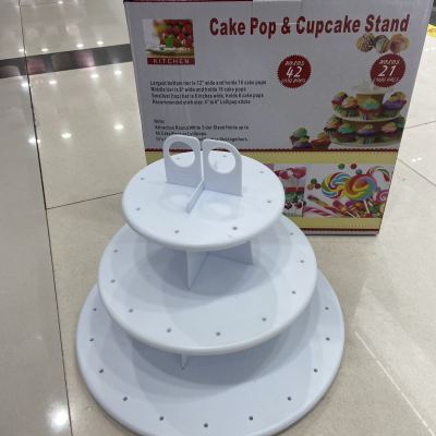 Lollipop Showing Stand Cake Stand Three Layers Storage Rack Retail Snack Trial Rack with Handle Dessert Display Stand