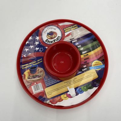 Kitchen Supplies Flying Saucer Style Large Capacity Plate Plastic Plate