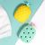 Silicone Bath Brush Pineapple Bath Massage Bath Brush Baby Soft Shampoo Brush Sensory Training Tactile Brush