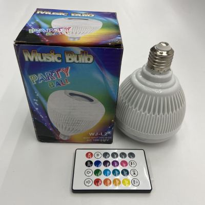 Bluetooth Music Bulb LED Bulb Wireless Remote Control with Audio Colorful Stage Bulb