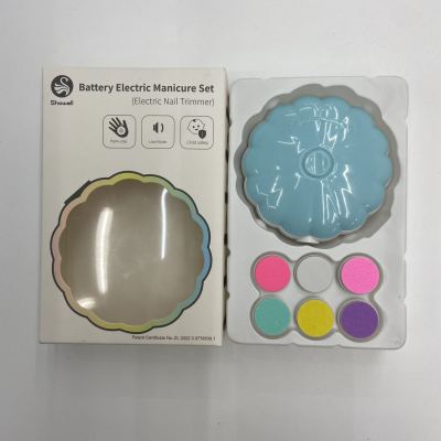 Electric Six-in-One Multi-Head Anti-Scratch Children Anti-Pinch Nail Scissors Fingernail Maintenance Kit Portable Baby Nail Piercing Device