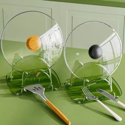 Pot Cover Rack Table Top Multi-Purpose Kitchen Table Shovel Soup Spoon Cutting Board Storage Rack Water Pan