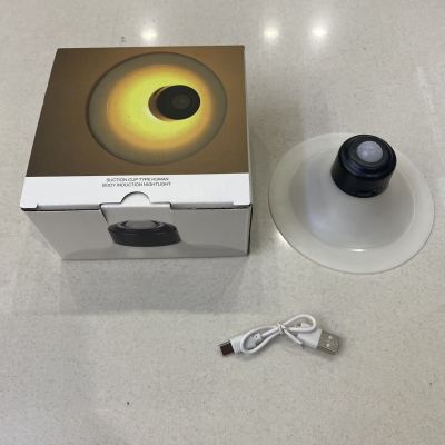 Small Induction Night Lamp Wireless Suction Cup Warm Light