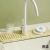 Kitchen Multi-Functional Silicone Faucet Draining Mat Bathroom Storage Mildew-Proof Splash-Proof Sink Draining Countertop Storage Rack