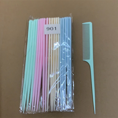 Color Tail Comb Distinguish Bangs Comb Comb