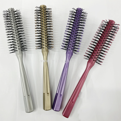 Hair Curls Rolling Comb Big Wave Hair Curling Comb Household Plastic Anti-Static Cylinder Comb