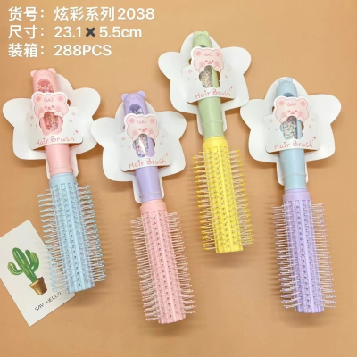Colorful Series Curly Long Hair Comb Hollow Comb Airbag Comb
