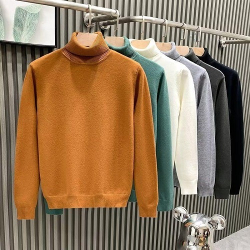 欧货高领毛衣冬季男2024新款秋冬季轻奢慵懒高级感打底衫爆款男潮