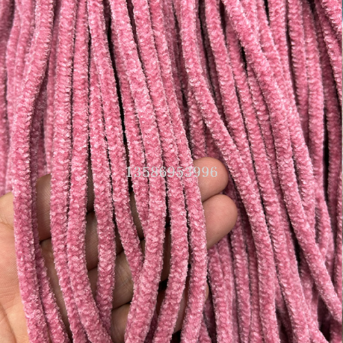 5mm Thick Chenille Rope Plush Rope Clothing DIY Handmade Ornament Decorative Band round Rope Trousers Rope Christmas Decorative Rope
