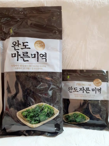 韩国进口裙带福乐正莞岛干裙带海带切断海带韩式海带汤