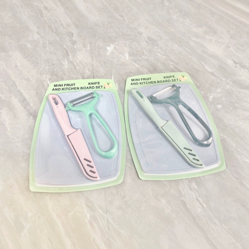 户外野炊三件套水果刀刨刀菜板三件套套装组合便携户外菜板批发