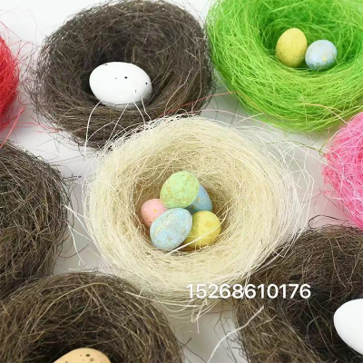 10cm Artificial Bird Nest Easter Party Decor Simulation Nest Prop For Home Garden Decoration Craft DIY Easter Egg Orname