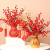 Fruit Artificial Flower Fu Bag Resin Vase New Year Ornaments Art Home Livingroom Dining Table Furnishing Decoration Craf