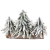 White Snow Encrypted Green Tree Mini Artificial Christmas Tree Desktop Light Decoration New Year Home Family Decoration 