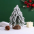 Mini Christmas Tree Artificial Snowflake Beautiful Miniature Christmas Decorative for Home Kitchen Desktop Plants Navida