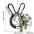 Easter Hanging Flower Basket Decoration Bunny Rabbit Ear Design Creative Front Door Artificial Wreath Welcome Signs for 