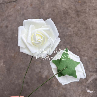 Artificial Flowers Rose Real Looking Foam Rose Bulk with Stems for DIY Wedding Bouquets Bridal Party Home Decor Fa