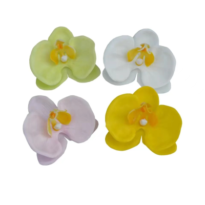 High QualityButterfly Orchid Head Phalaenopsis Artificial Flower Wedding Bouquet DIY Gift Box Party Home Decor  Fragrant