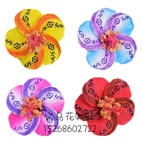 盒装鸡蛋花pe花eva鸡蛋花沙滩花海边度假夏威夷头花拍摄道具