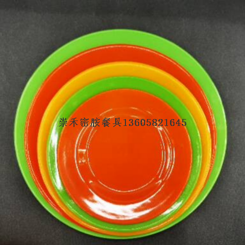 melamine tableware color disc imitation porcelain deep bowl multi-purpose restaurant square plate small plate