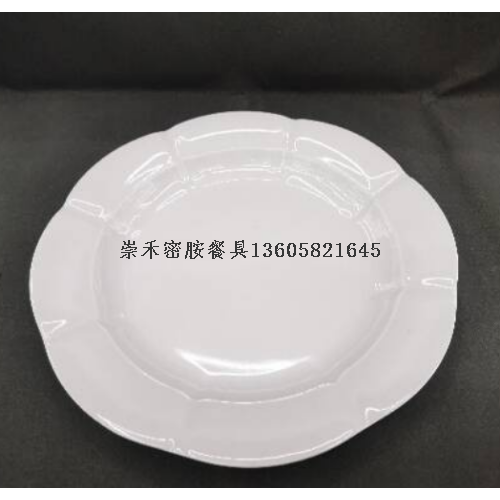 melamine tableware buffet disc commercial white plate dish fast food plate restaurant dish western food plastic bone dish