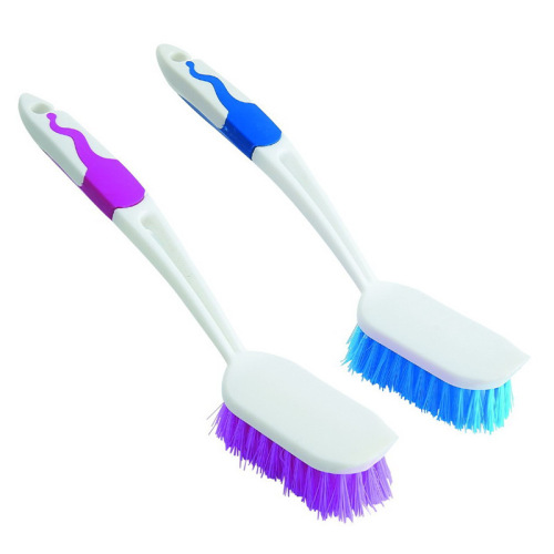 塑料双色床刷 除尘刷 灰尘掸 洗锅刷 清洁刷0720