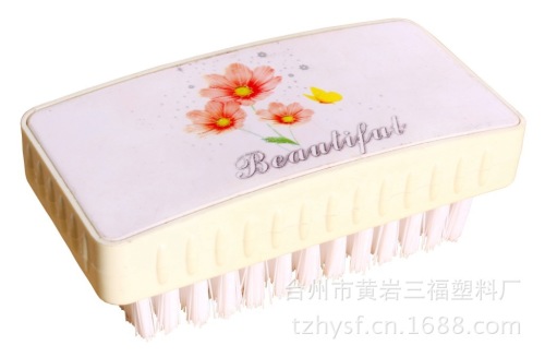 塑料创意印花洗衣刷 清洁刷批发0720