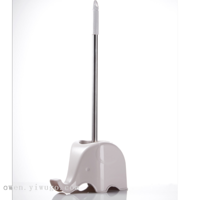Toilet Brush Wholesale Go to the Dead End Toilet Cleaning Toilet Brush Wall-Mounted Stainless Steel Soft Wool Set with Base