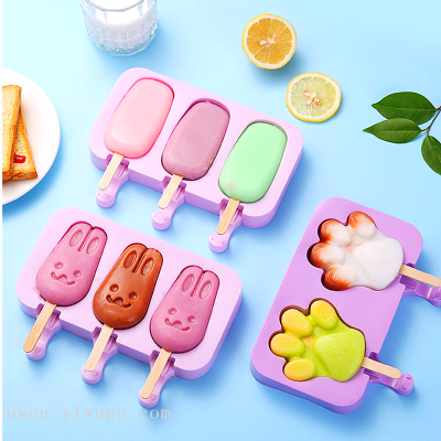 Ice-Cream Mould Ice Cube Mold Home Children Cute Homemade Ice Creams and Sorbets Popsicle Popsicle Stick Popsicle 0750