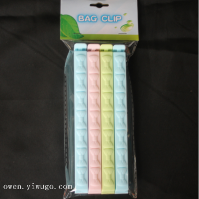 6 Bowknot Food Bag Sealing Clip Plastic Bag Snack Sealing Clip Moisture-Proof Clip 0755-2