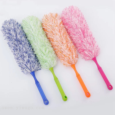 Multi-Purpose Fiber Feather Duster Dust Sweeping Dust Remove Brush Cleaning Housekeeping Cleaning Tool Office Desk Surface Panel Duster 0766