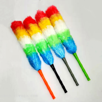New Thickened Pp Duster Plastic Feather Duster Feather Duster Fiber Net Electricity Dust Remove Brush Magic Duster 0766