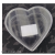 Transparent Ps round Heart-Shaped Injection Box Jewelry Packing Box Food Plastic Box Storage Box 0772