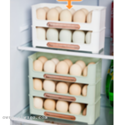 Refrigerator Side Door Egg Multi-Layer Storage Box Egg Storage Box Refrigerator Storage 0414