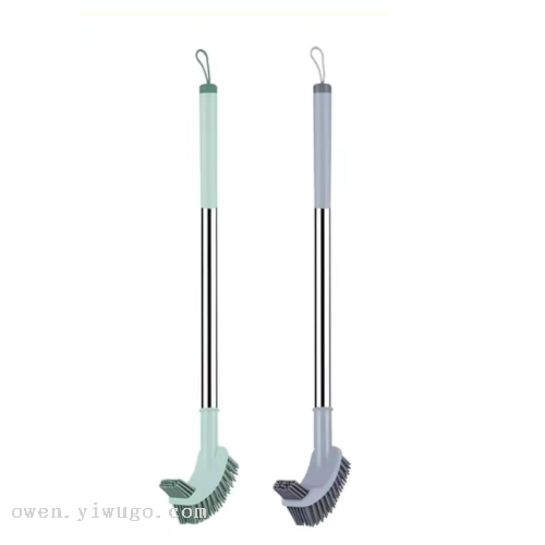 壁挂双面软胶马桶刷套装方形厕所清洁刷夹缝长柄仿硅胶马桶刷0588