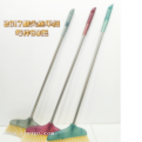 扫把王 厂家直销塑料扫帚家用扫把不伤地板加大头单个扫把0588