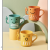 Creative Couple Cups Cute Drop-Resistant Wash Cup Cartoon Cat Mark Cup Bathroom Toothbrush Cup 0652