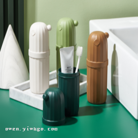 Travel Toothbrush Set Storage Box Portable Multi-Purpose Wash Cup Waterproof Moisture-Proof Cactus Teeth Can/Box 0652