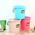 Plastic Household Kitchen European-Style Portable Bucket Thickened Drop-Resistant Durable Fishing Sanitary Laundry Bucket 0337