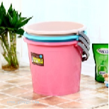 Plastic Household Kitchen European-Style Portable Bucket Thickened Drop-Resistant Durable Fishing Sanitary Dolly Tub Small Size 0337