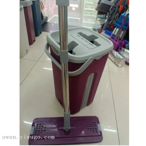 household hand washing free mop lazy people rotating wet and dry mop pier floor replaceable mop bucket 0235