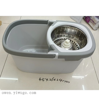 Rotating Mop New Hand-Free Household Mop Mop Bucket Mopping Gadget Automatic Swing Lazy Mop 0257